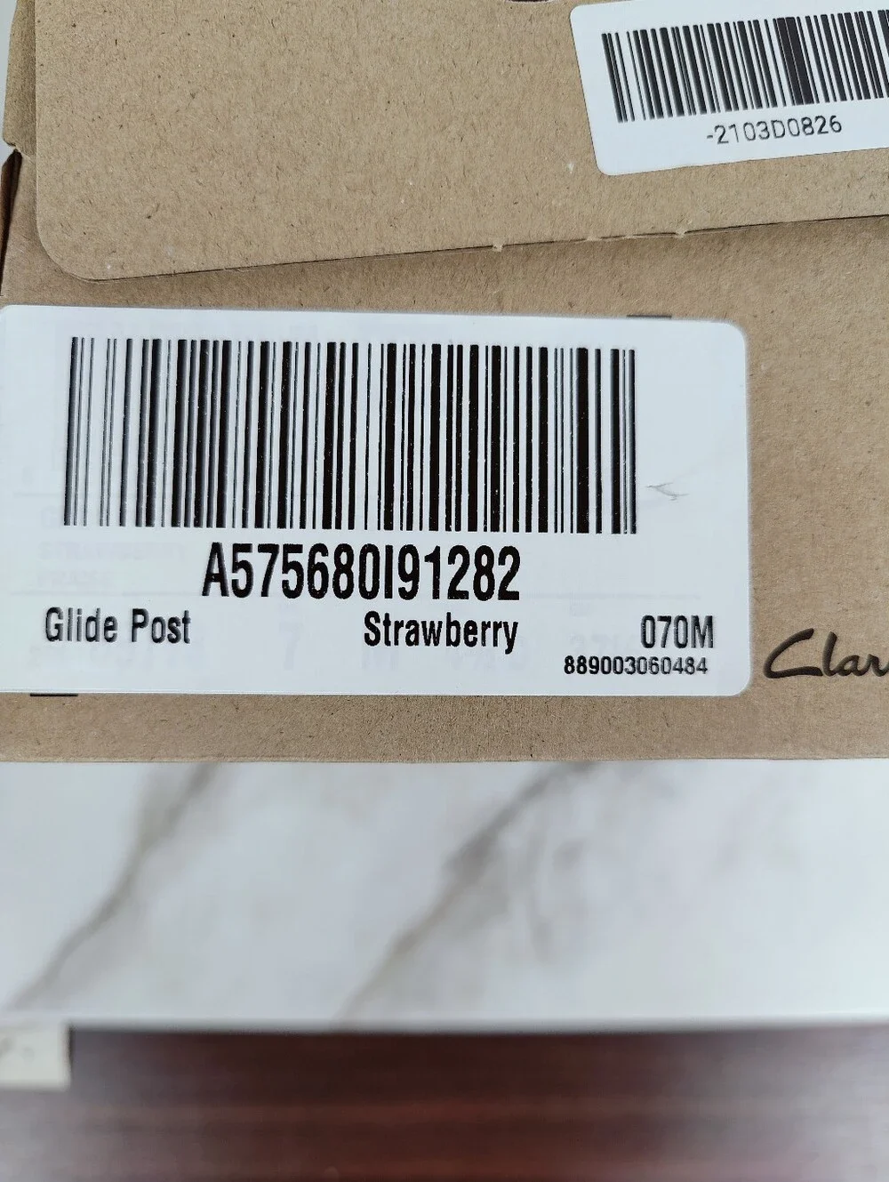 NIB Clarks Cloudsteppers Glide Post Thong Sandals, Pink, Sz 7